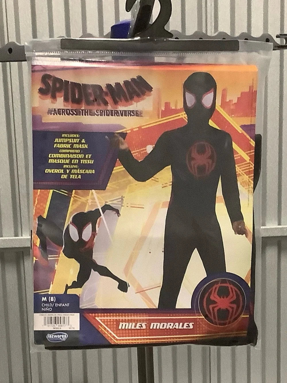 Spider-Man Miles Morales Black Kids Halloween/dress-up costume size medium (8)